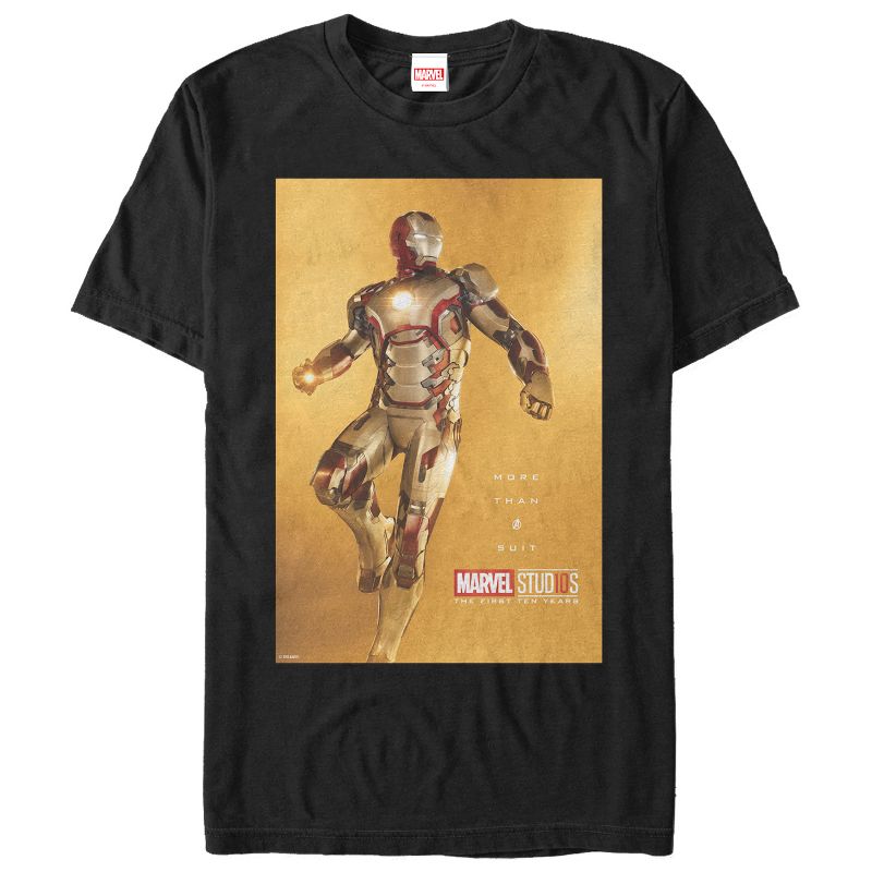 Men's Marvel 10 Years Anniversary Iron Man T-Shirt, 1 of 5