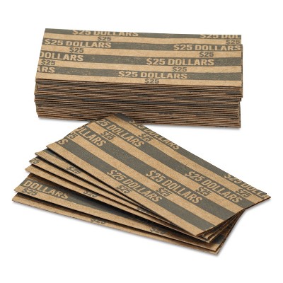 Pap-R Flat Coin Wrappers Dollar Coin $25 Pop-Open Wrappers 1000/Box 30100