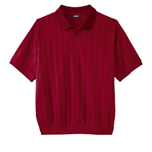 Kingsize Men's Big & Tall Waffle-knit Thermal Waffle Henley Tee - Tall - L,  Rich Burgundy Red Long Underwear Top : Target