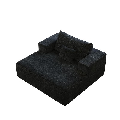 GDFStudio Tracy Modern 55" Square Chenille Sponge Sofa/Chair
