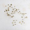 Storied Home Decorative Glitter Paper Star Garland, Gold Color - 3 of 4