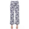 Women's Floral Paisley Wide Leg Palazzo Pants - White Mark - 2 of 4