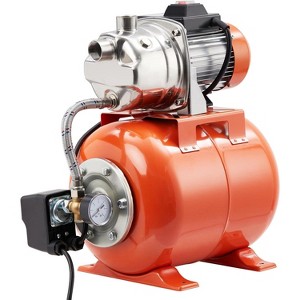 Shallow Well Pump With Pressure Tank, Maximum Head 130FT, 115V Stainless Steel Irrigation Jet Pump, Automatic Water Booster System for Home - 1 of 4