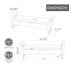 NicBex 68" Velvet Storage Ottoman Bench with Armrests and Upholstered Seat Entryway Bench for Bedroom End of Bed, Living Room - 4 of 4