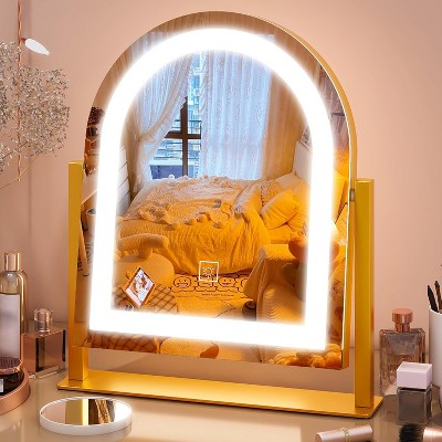 Vanity Mirror with Lights, Makeup Mirror with Smart Touch Control, 3-Color Dimmable Lighting, for Vanity Desk Tabletop