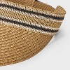 Straw Striped Visor Hat - Universal Thread™ Brown - 4 of 4