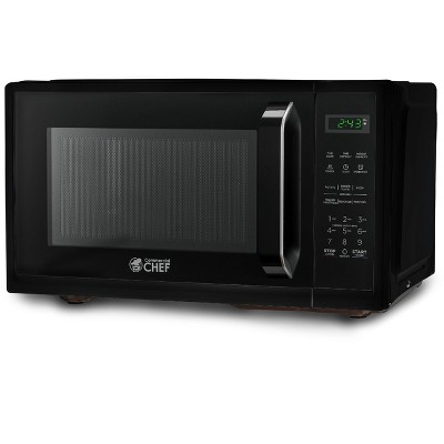  COMMERCIAL CHEF Rotary Dial Microwave with 6 Power Levels, Small  Microwave with Pull Handle, 900W Countertop Microwave with Kitchen Timer,  Microwave 0.9 Cu Ft with Rotary Dial Controls, Black : Everything Else