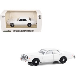 1977-78 Dodge Monaco Police Pursuit White "Hot Pursuit - Hobby Exclusive" Series 1/64 Diecast Model Car by Greenlight - 1 of 3