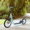 VYNXARIA Teal Kick Scooters for Kids 5+ with Adjustable Handlebar and 16" Front, 12" Rear Inflatable Wheels - 2 of 4