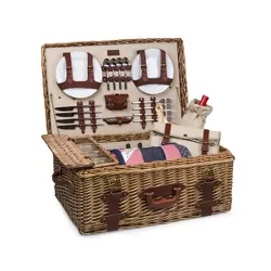 Picnic At Ascot Dorset English- Style Willow Picnic Basket With