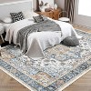 Area Rug for Living Room,9x12 Machine Washable Vintage Rug Carpet for Bedroom Dinning Room,Distressed Area Rug Indoor Non Slip - 2 of 4