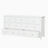 7-Drawer Dresser,Modern Wooden Storage Chest of Drawers,Dresser TV Stand,Wood Drawer Organizer with Handles for Bedroom,Living Room,Hallway,White - 2 of 4
