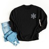 Embroidered Snowflake - Women's Graphic Sweatshirt - 3 of 4