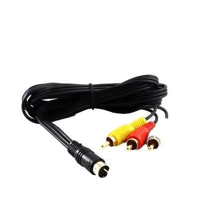 Retro-Bit 6 Feet Gold Plated AV Composite Cable Compatible with Sega Saturn System