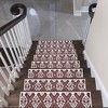 SussexHome Hairband Design Cotton Anti-Slip Stair Treads, 9” X 28“ - 2 of 4