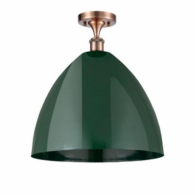 Plymouth Dome - 1 Light Semi-Flush Mount In Industrial Style-18.75 Inches Tall and 16 Inches Wide