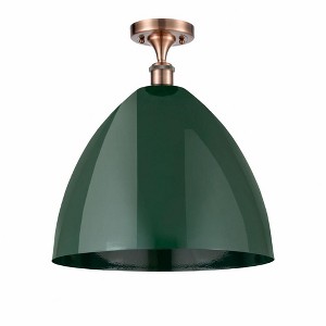 Plymouth Dome - 1 Light Semi-Flush Mount In Industrial Style-18.75 Inches Tall and 16 Inches Wide - 1 of 1