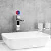 Unique Bargains Acrylic Decor Home Round Self Stick Hot/Cold Water Label - 4 of 4