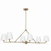 Crystorama Lighting Xavier 6 - Light Chandelier in  Vibrant Gold/White - 3 of 4