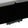 vidaXL Garden Lounge Set Black, Cream White - 4 of 4