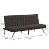 Convertible Sofa Bed, Folding Couch Sofa Bed, with Stainless Leg, for Apartments Living Room - 3 of 4