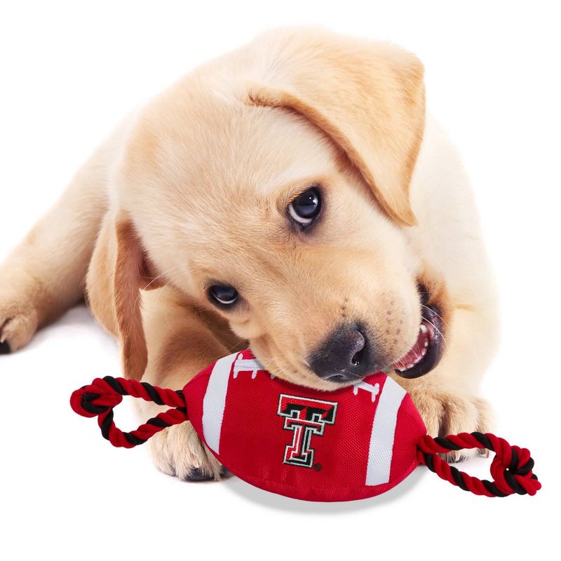 NCAA Texas Tech Red Raiders Nylon Football Dog Toy, 4 of 5