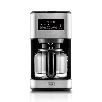 Melitta Aroma Tocco Plus 12c Hot and Iced Drip Coffeemaker with Glass Carafe