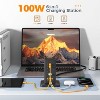 USB C Charger Blcok PD 100W, 6-in-1 Charging Station for Multiple Devices, Desktop Tower Charger with 6 USB Ports for iPhone 16/15, MacBook, Tablet - 2 of 4