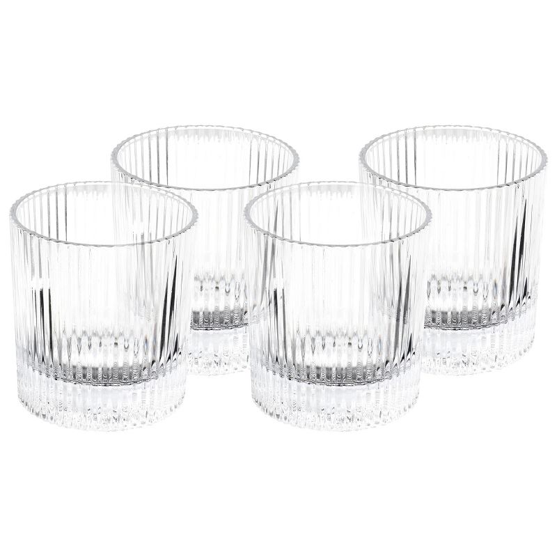 Gibson Home Acropolis 5 Piece Decanter and Double Old Fashioned Glasses Set, 2 of 8