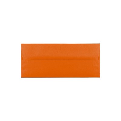 JAM Paper #10 Business Envelope 4 1/8" x 9 1/2" Orange 25/Pack (15860)
