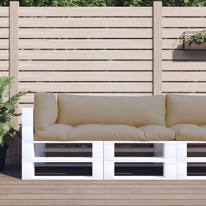 vidaXL Pallet Cushions 3 pcs Taupe Fabric - 1 of 4