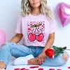 Cherry Hearts Grunge - Women's Short Sleeve Graphic T-Shirt - 3 of 4