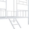 Twin Size Metal Bunk Bed with Ladder for Bedroom - 4 of 4