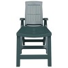 vidaXL Sun Lounger Green Plastic - 4 of 4