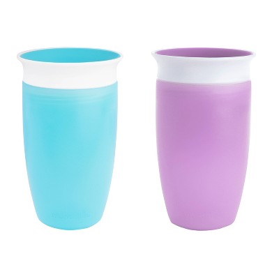 Munchkin Simple Clean Straw Cup, 10 Ounce, Pink/Blue, 2 Pack