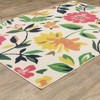 Captiv8e Designs Hilo Bold Floral Ivory Indoor/Outdoor Rug - 2 of 4