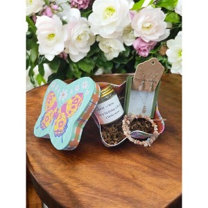 Michelle Marie Boutique's June Birthday Gift Box, Candle, Moonstone Jewelry, Rose Mug, Women's Gift - 1 of 4