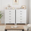 Farmhouse 5 Dresser for Bedroom, 45.2" Tall Dresser, Vertical Drawer with Storage Freestanding, Wooden Closet Storage Chest for Bedroom - 3 of 4