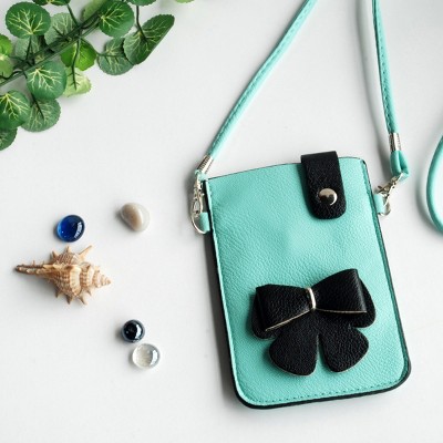 Slickblue Compact Faux Leather Purse, Inner Pocket Feature, Clutch Style Bag, Blue — фото 2