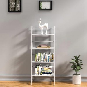 NicBex 4-Tiers Bookshelf,Bamboo Bookcase Storage Organizer Display Shelving Unit for Home Office,Living Room,Kitchen,Bathroom - 1 of 4