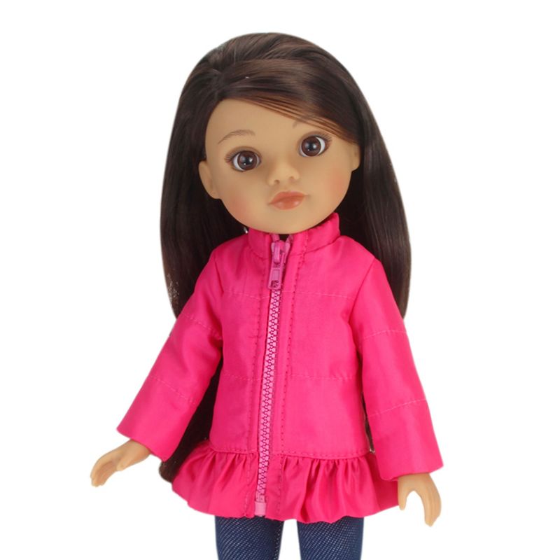 Sophia’s 3 Piece Winter Outfit with Boots for 14.5" Dolls, Hot Pink, 5 of 6