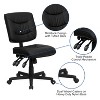 Emma and Oliver Mid-Back Black LeatherSoft Multifunction Swivel Ergonomic Task Office Chair - 3 of 4