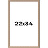 PosterPalooza | Deco Brown Picture Frame - UV Acrylic, Foam Board Backing, Hanging Hardware - 2 of 4