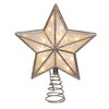 Kurt Adler enchanting 11.5-Inch UL 20-Light Warm White Fairy LED Silver Glitter 5-Point Star Tree Topper - 3 of 4