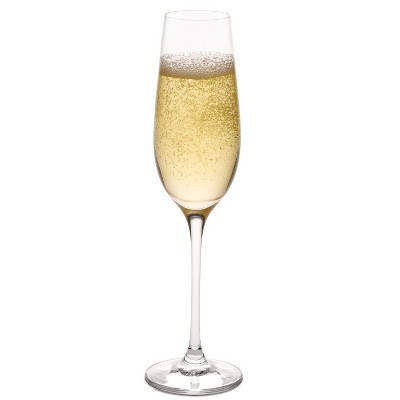 Ravenscroft Crystal | Set of 4 European-Made Champagne Flutes | 100% Lead-Free Crystalline | 7 Fl Oz. | Gift-Boxed | Sheer Rim | Dishwasher-Safe