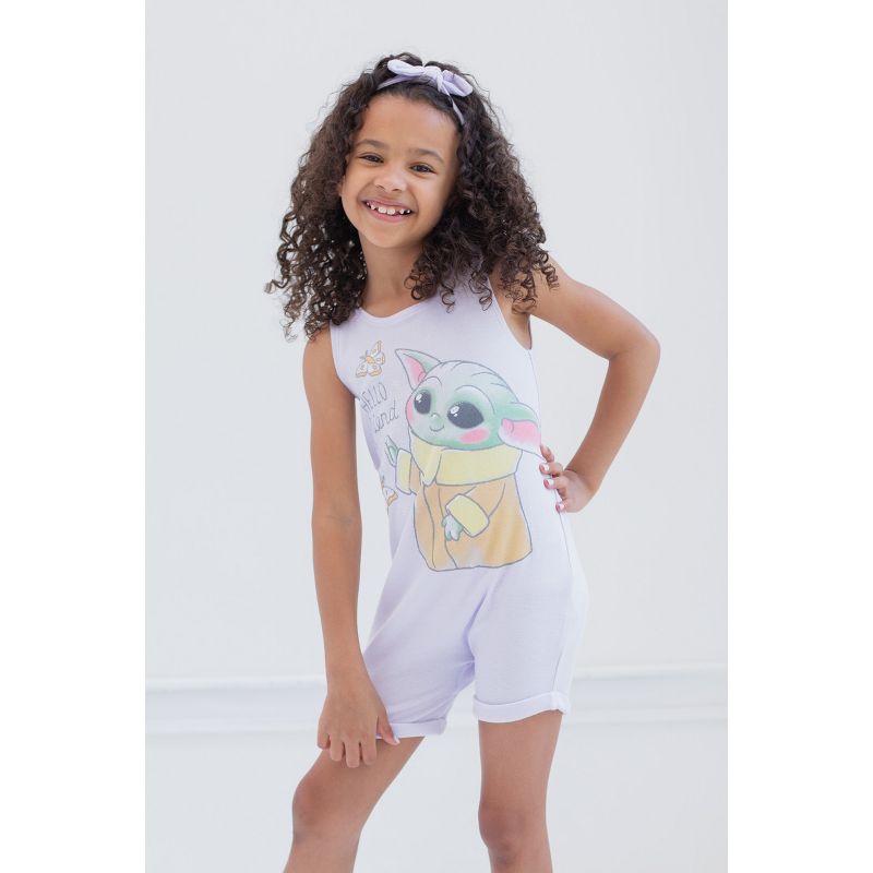 Star Wars The Child Girls Snap Romper and Headband Toddler, 2 of 8