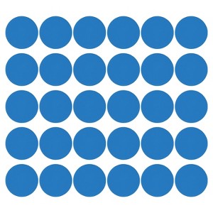 Unique Bargains Self-Adhesive Waterproof PVC Classroom Round Floor Sticker 30 Pcs - 1 of 4