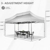 Ainfox 10ft x 20ft Outdoor Gazebo Canopy Tent without Sidewalls Heavy Duty Tent for Party Wedding Events Beach BBQ - 4 of 4