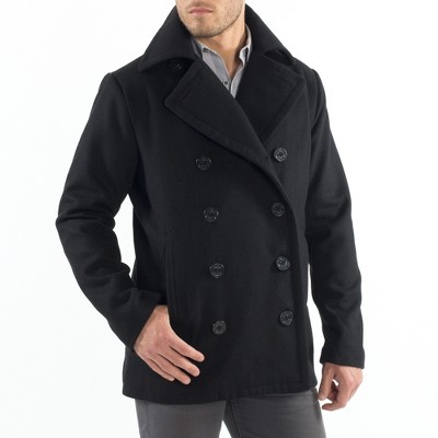Мужские куртки Alpine Swiss Mason Mens Wool Blend Pea Coat Classic Double Breasted Winter Coat Warm Peacoat Jacket Professional Overcoat — фото 8
