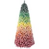 Racxily 6FT Flocked Christmas Tree -350UL Lights &888Snowy PVC Tips,35Pine Cones,Realistic Snow Style, Great for Holiday Winter Décor - 2 of 4